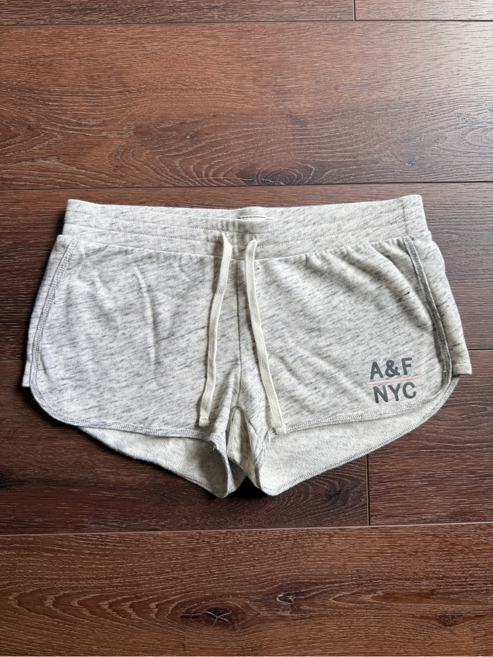Abercrombie & Fitch Heather Gray Athletic Y2K Lounge Shorts